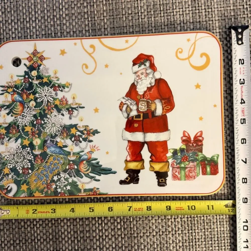 WILLIAMS SONOMA 'Twas The Night Before Christmas Ceramic Cheese Board Plate ONLY